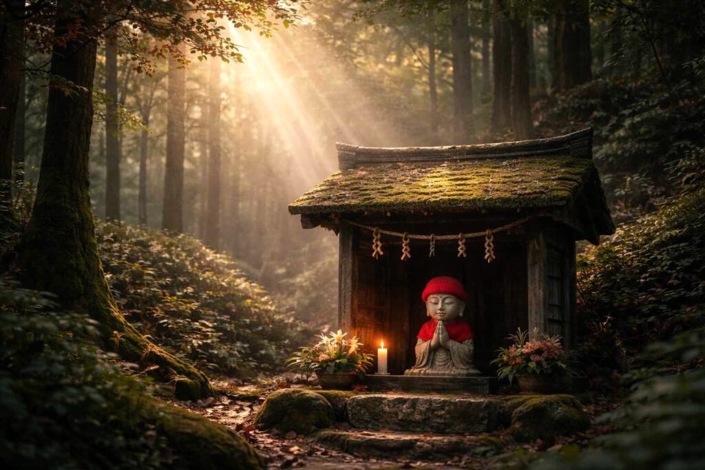NFT Digital Talisman PowerFul JIZO in the deep mountains of Japan