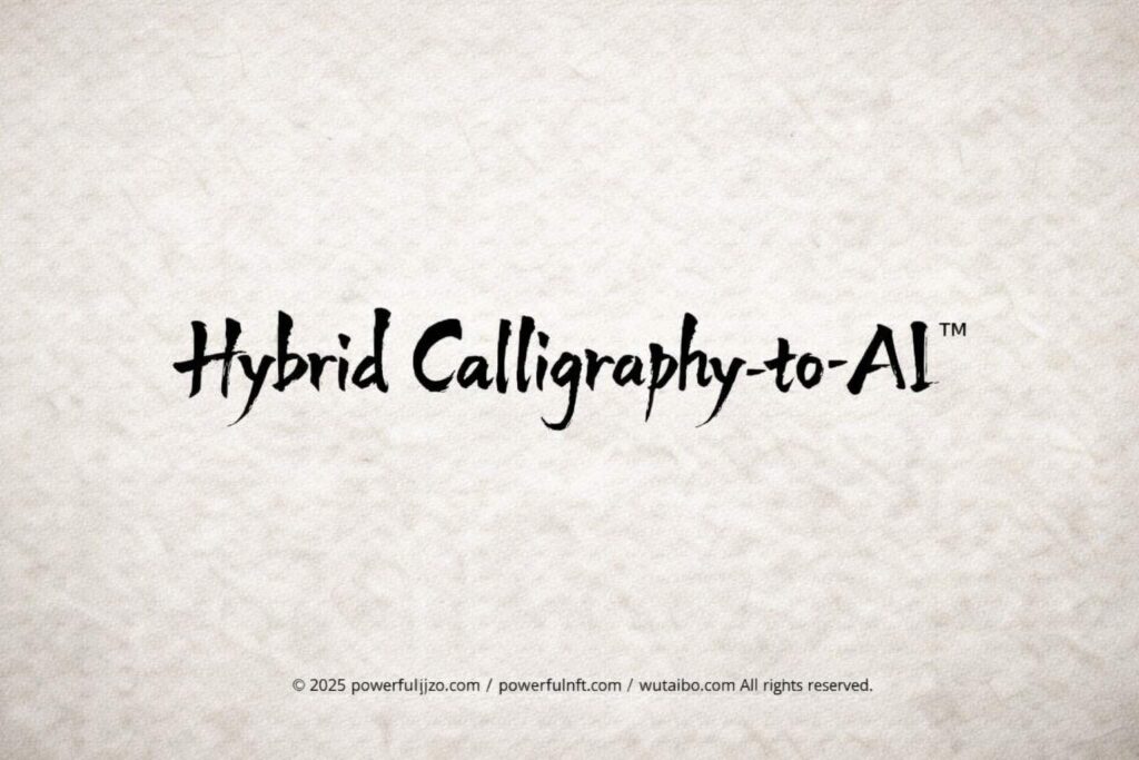 Hybrid Calligraphy-to-AI™ by POWERFUL JIZO