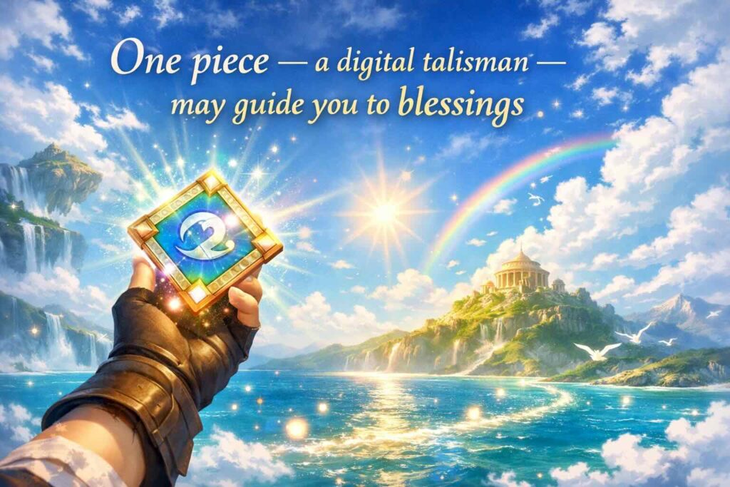 one piece — a digital talisman — may guide you to blessings